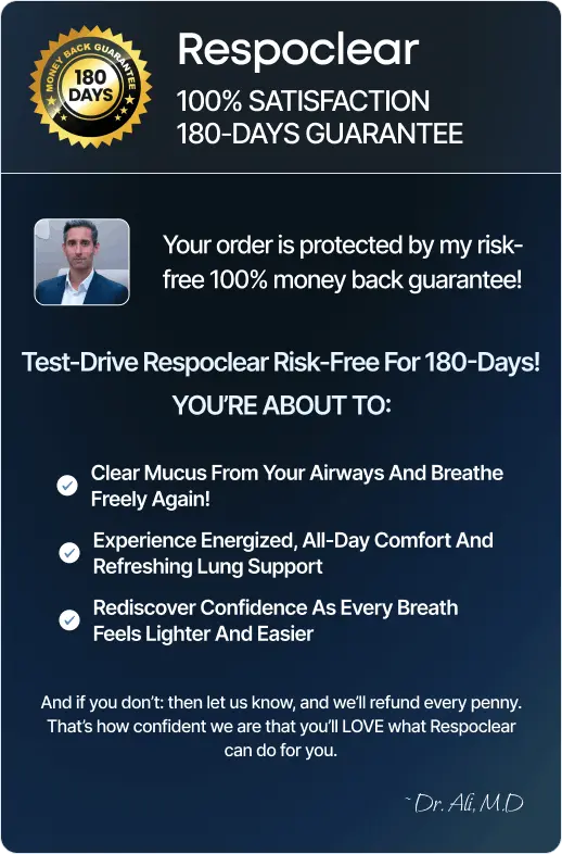 RespoClear money back guarantee